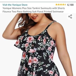 Tankini and swimshorts